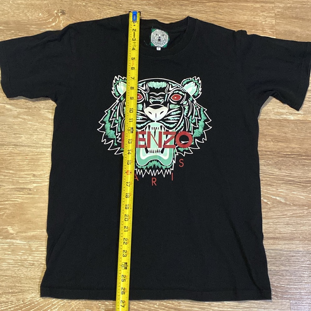 Kenzo Paris Tiger Graphic T-Shirt Black Size L - Picture 4 of 6